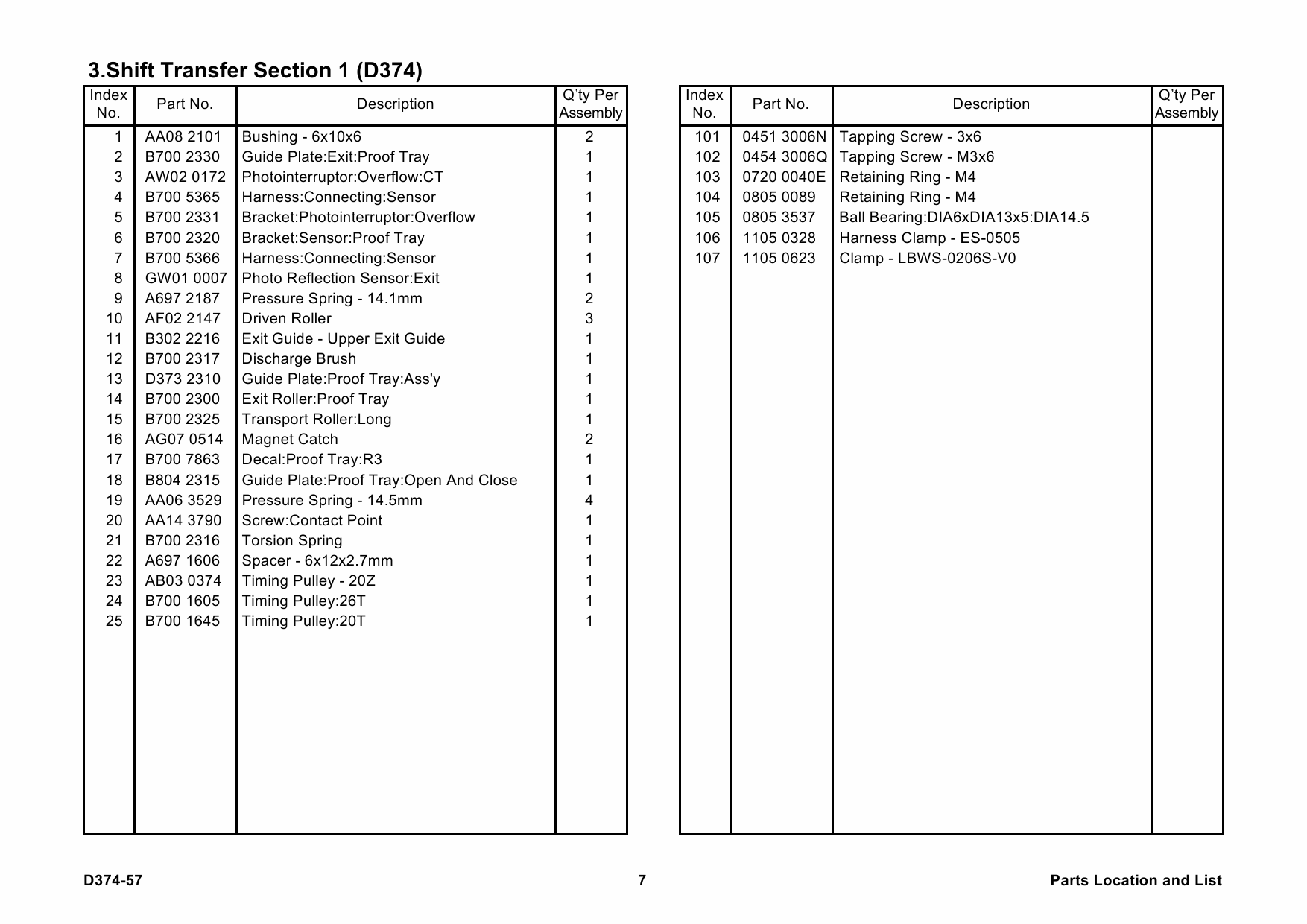 RICOH Options SR4030 D374 FINISHER Parts Catalog PDF download-4